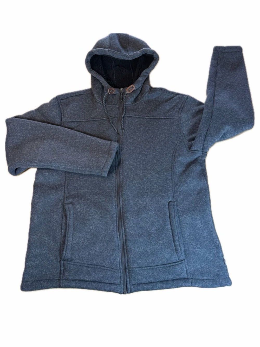 Rugged Elements Men's Mountain Fleece Full Zip Hoodie Gray Size Large